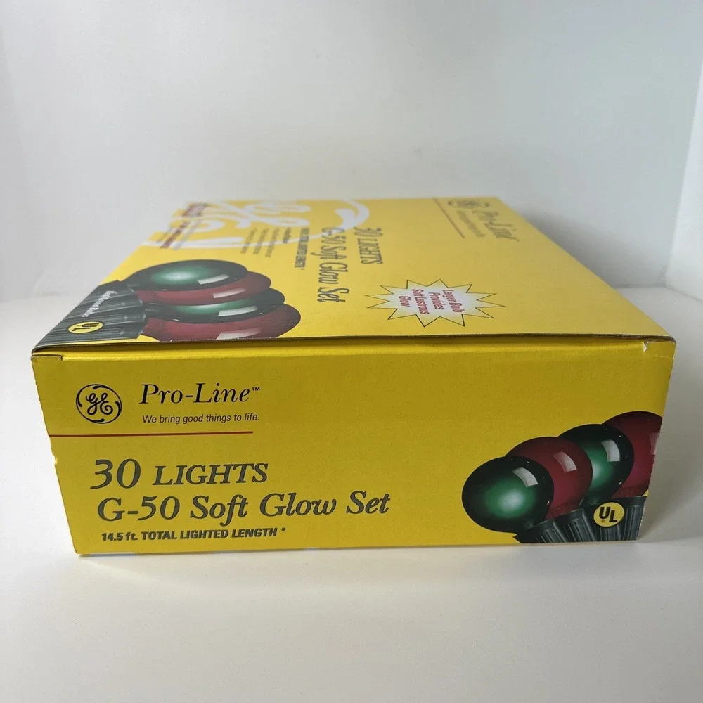 Pro-Line 30 G-50 Soft Glow Set. Red/Green‎ Christmas Lights. 14.5 Lighted Length